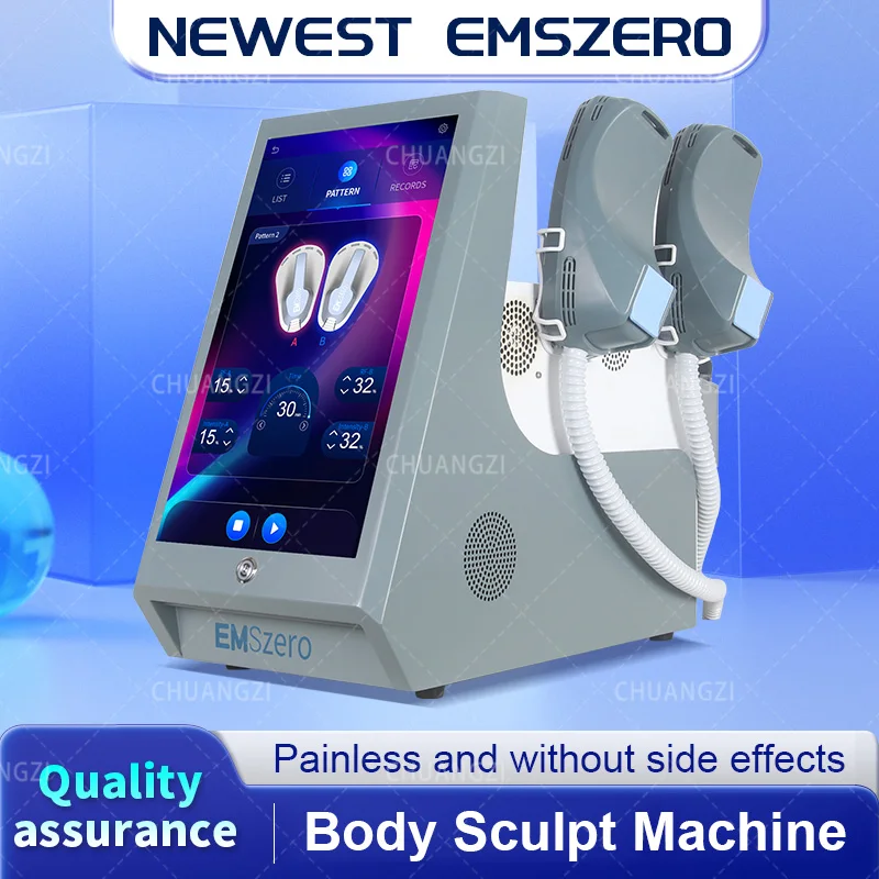 2024 EMSzero 15 Tesla Upgrade Portable 6500W 200HZ Body Sculpt Machine NEO RF Hi-emt Build Muscle Fat Burning Equipment 5Handles