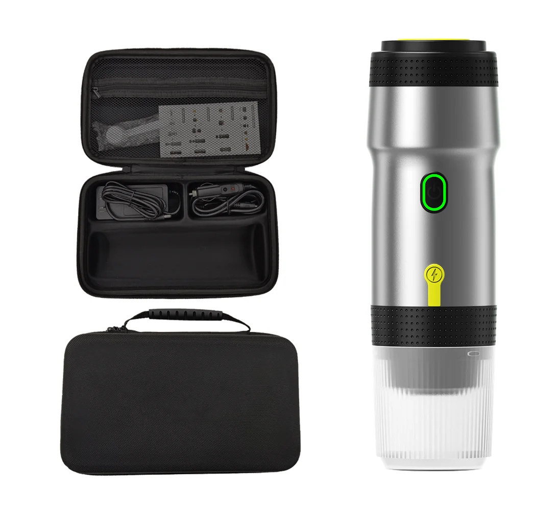 

Супер автоматическая эспрессо-машина, 20 бар, мини-автомобильная перезаряжаемая машина для приготовления кофе эспрессо для горячего и холодного приготовления