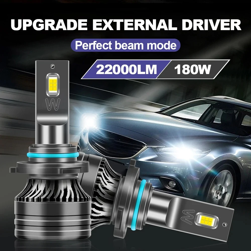 Roadsun 6000K H4 LED Scheinwerfer H1 H7 H11 9005 HB3 9006 HB4 Auto Lichter 22000LM 180W 3570 CSP Chip Hohe Abblendlicht Auto Nebel Lampe