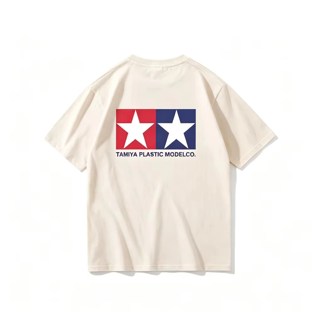 Retro Hobby Model Kit RC Car Enthusiast Tamiya Plastic Model Co Print Cotton Breathable Men Women Universal Crew Neck T-Shirt
