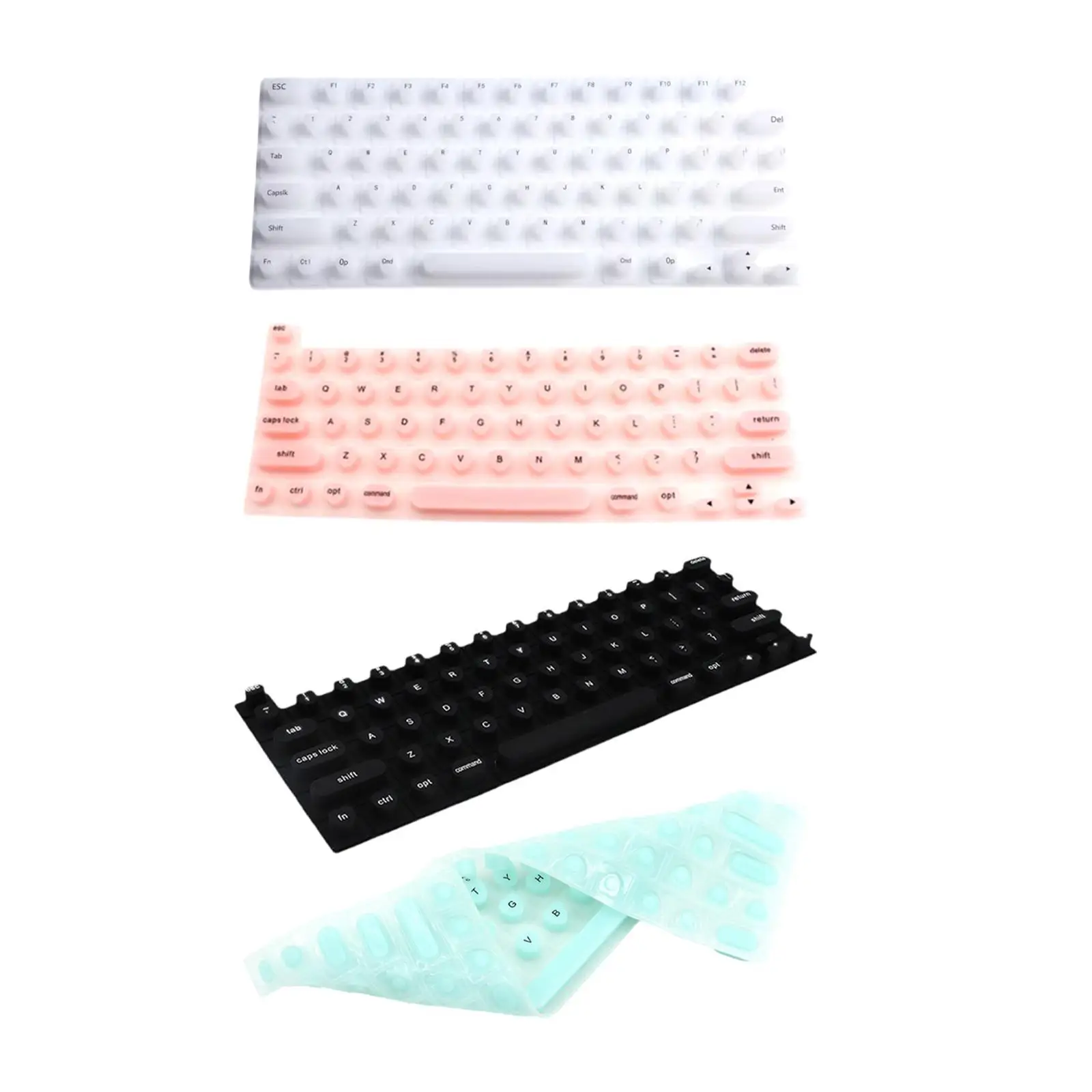 Film de protection en silicone pour clavier Nail Art, couverture anti-poussière universelle, pour ordinateur portable, en forme de cœur, prédire