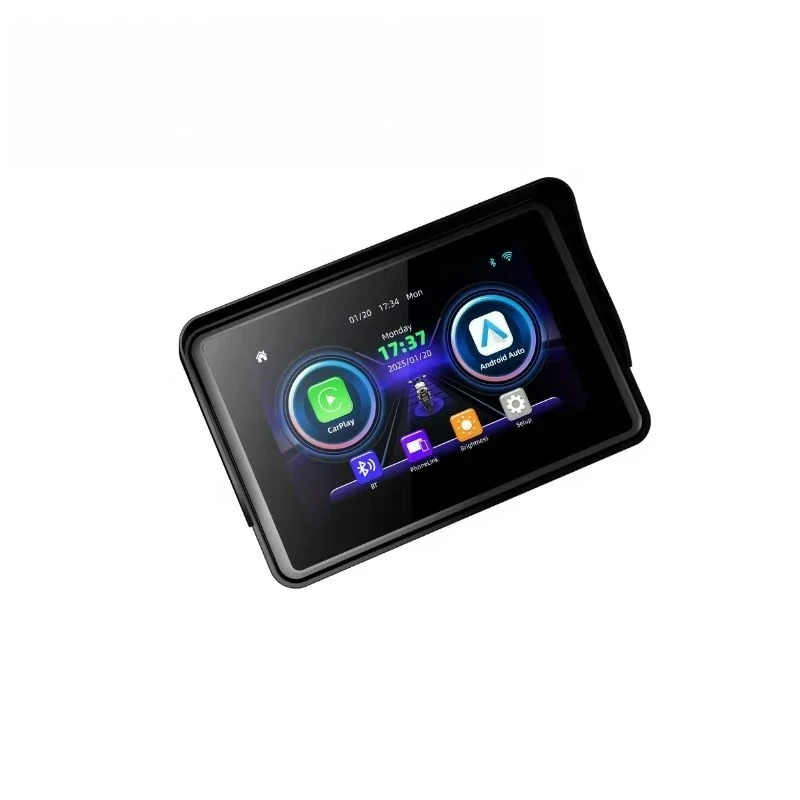 M3 5 inch IP67 waterproof touch screen dual system (Android/iOS) wireless CarPlay 3106IC chip rugged industrial grade