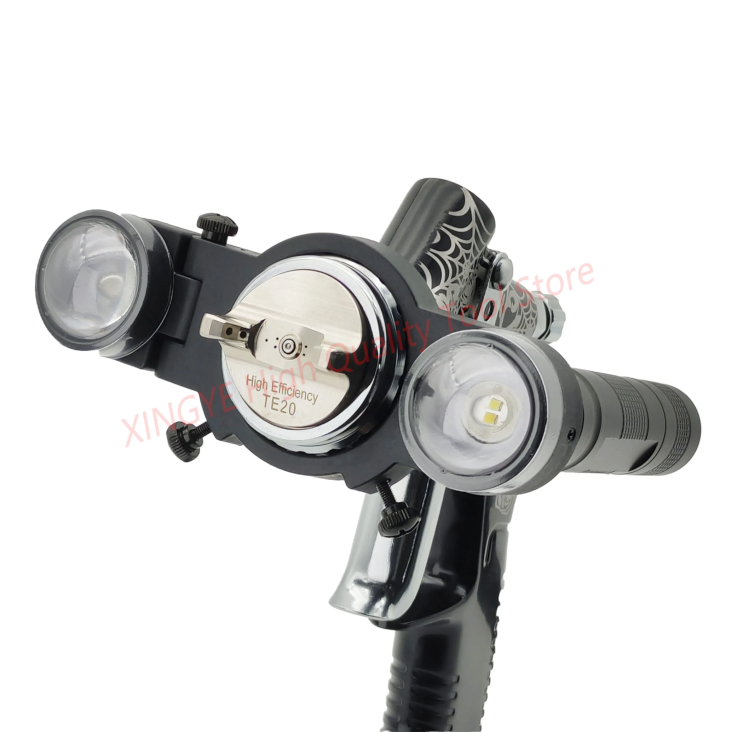 Spray Gun Light Airbrush Light Spray Paint Fill Light Universal Spray Gun Light Adjustable Size Lighting Searchlight Spray Gun 