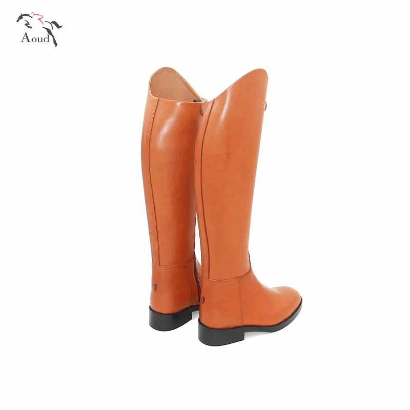 Aoud Saddley Horse Riding Boots Cow Leather Dressage boots Knee Equestrian Boot High Quality Shoes Unisex Customize Halter Chaps