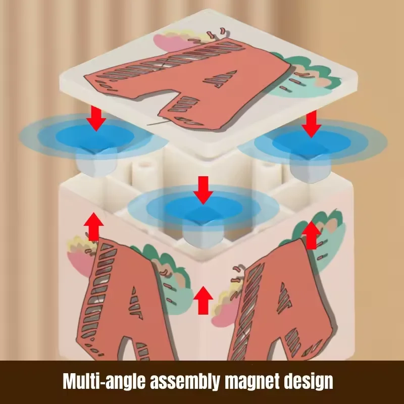 70 قطعة كتل الأبجدية المغناطيسية ABC 123 الجذعية ألعاب تعليمية للأطفال 3-6 سنوات آمنة تعلم الحروف أرقام الأطفال أفضل هدية #2