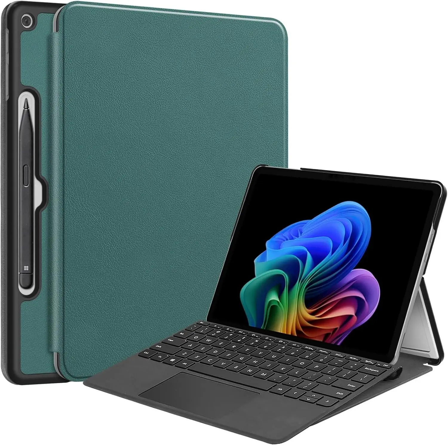 

Настольный чехол для модели Microsoft Surface Pro 12,0 дюймов, 2025 г., тонкий легкий защитный чехол с твердым корпусом и подставкой