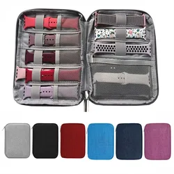Nylon Watchband Bag For Apple Watch Strap Box Travel Smart Watch Wriststrap Storage Bag Watches Organizer WatchBand Holder