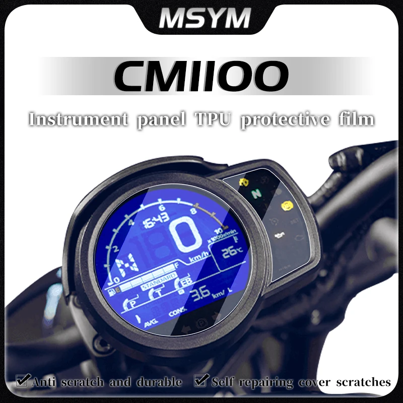 

For Honda Rebel CMX 1100 CM 1100 cm1100 Motorcycle Scratch Cluster Screen Dashboard Protection Instrument Film Accessories ﻿
