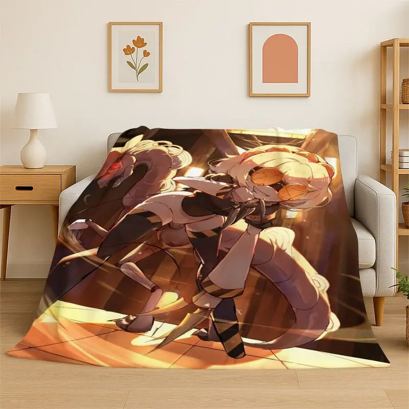 Murder Drones Game UZI V Cartoon Soft Plush Blanket,Flannel Throw Blanket for Living Room Bedroom Bed Sofa Cover Picnic Office