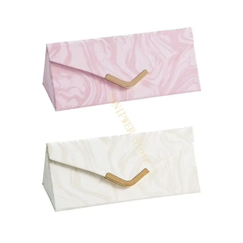 

Foldable Eyeglass Storage Jewelry Box Waterproof Design Compact Home Office Use Protective Eyewear Storage Case D08E