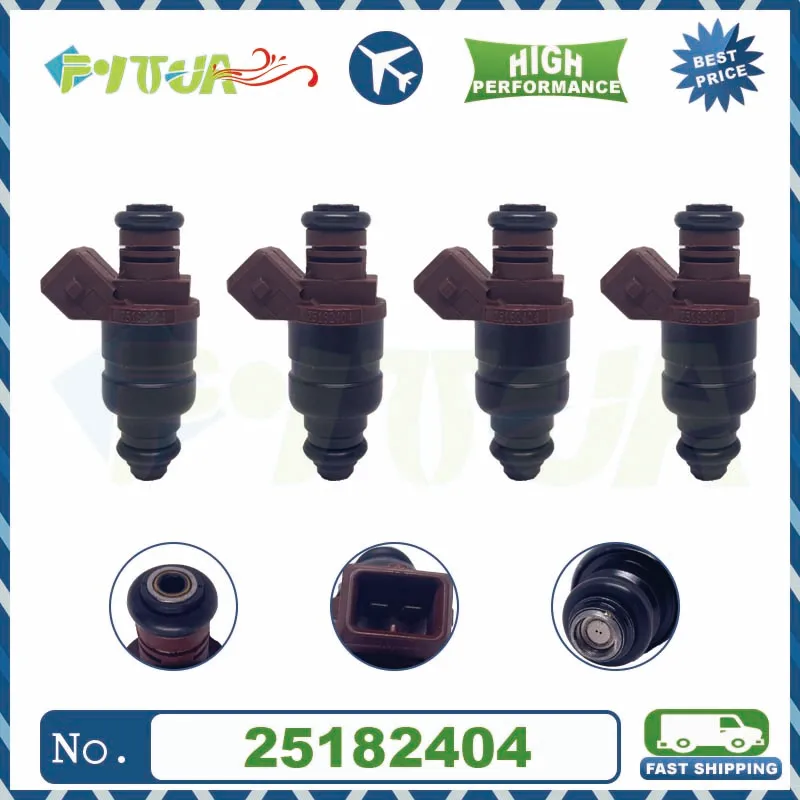 

4pcs Fuel injector 25182404 for Chevrolet Daewoo Lacetti MK1 1.6 16V Nozzle Injection 96332261 Auto Part NEW