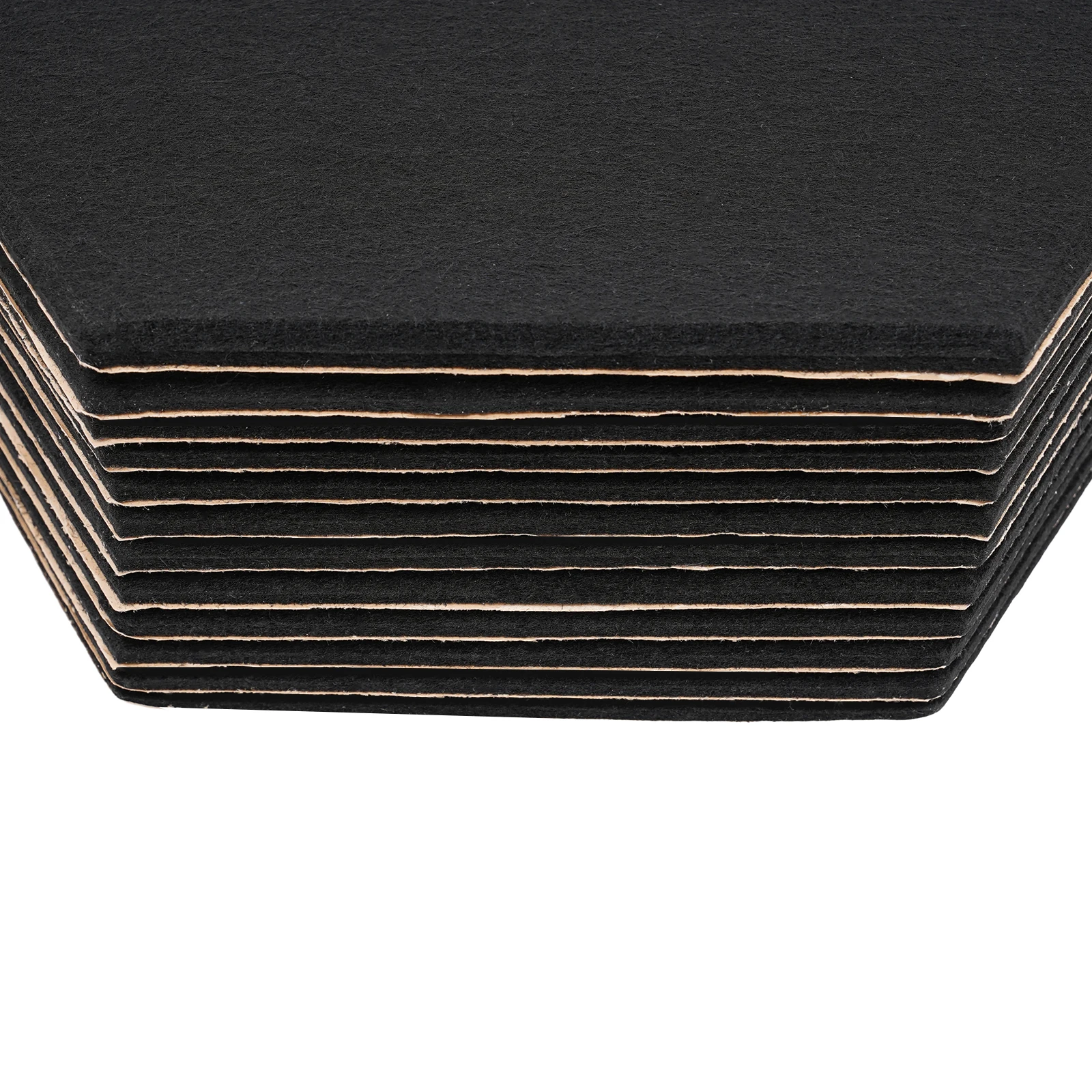 Sechseckige Akustikplatten, hochdichte Schalldämmung, 12er-Pack Akustikschaum für Wanddekoration und akustische Behandlung – Detail 15