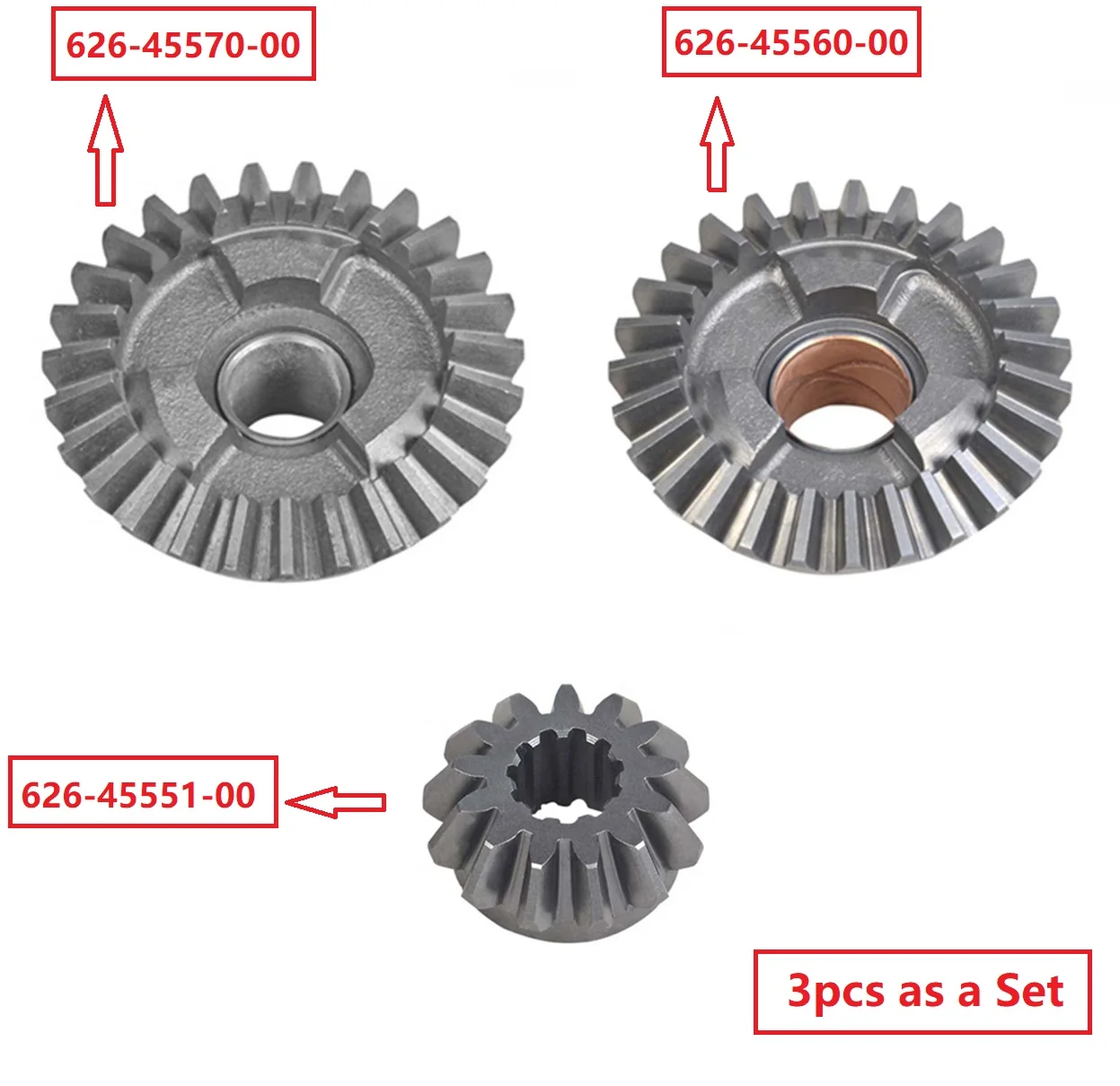 Boat Outboard 626 Gear Kit For Yamaha Outboard Motor 2T 9.9HP 15HP Old Verision 9.9A 15A PINION Gear FORWARD Gear REVERSE Gear