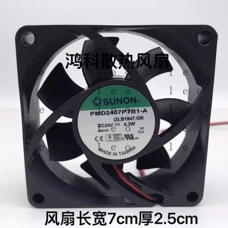 

CC for SUNON PMD2407PTB1-A 7025 DC24V 4.3W 7CM 3-Wire Ball Inverter Cooling Fan