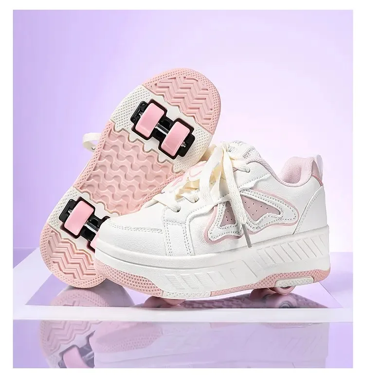 

Новые кроссовки, четырехколесные детские роликовые коньки для девочек, съемная обувь на колесах, роликовые коньки для девочек, детская обувь