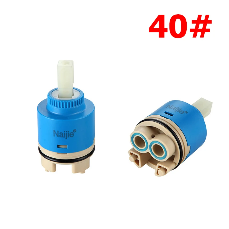 Ceramic Disc Cartridge Mixer Faucet Thermostatic Cartridge Faucet Disc Valve pp Plastic Ceramic Cartridges for Mixer 40mm