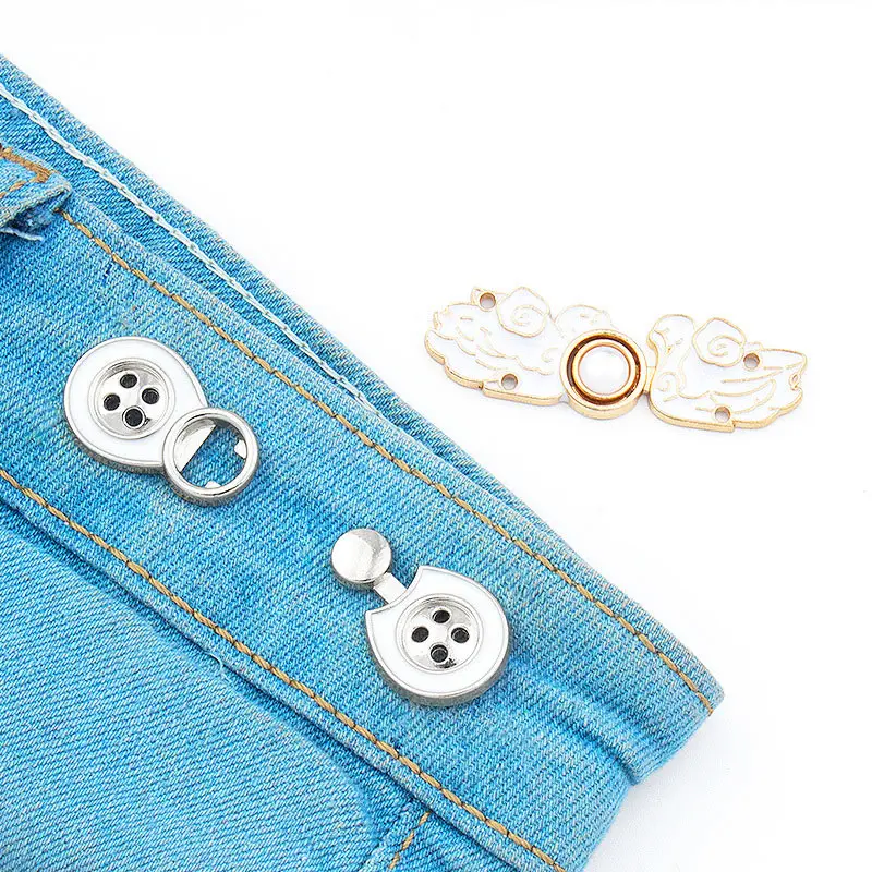 Women's Brooch Set Adjustable Tighten Waist Brooches Multi-function Waist Clip Metal Pins Clothing Cardigan Sweater Scarf Clasp