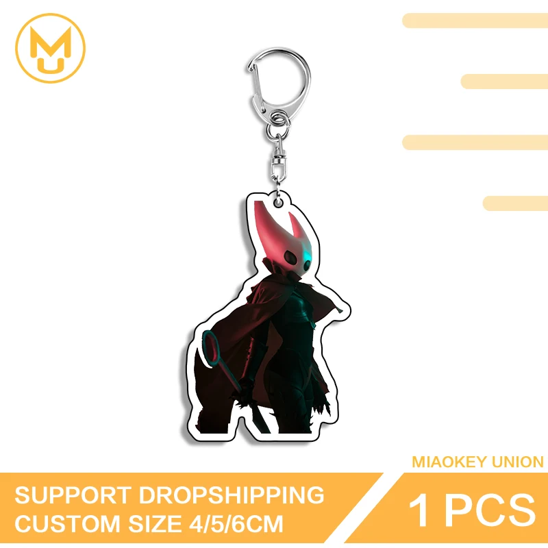 NSFW Female Hollow Knight Kneel Posture Key Chains Unique Video Game Peripherals Second Dimension Fashion Packbage Decorations