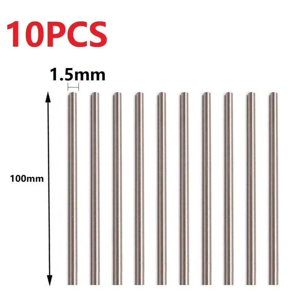 10pcs 100mm Round Bar HSS Lathe Tools HSS Square Steel Bar 200mm For Milling Turning Drilling Iron Copper Aluminum Metal Tools