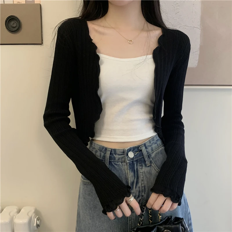 

Тонкий вязаный свитер с деревянными пуговицами и накидкой на плечи, длинный рукав, для женщин, ранняя осень 2025, новинка