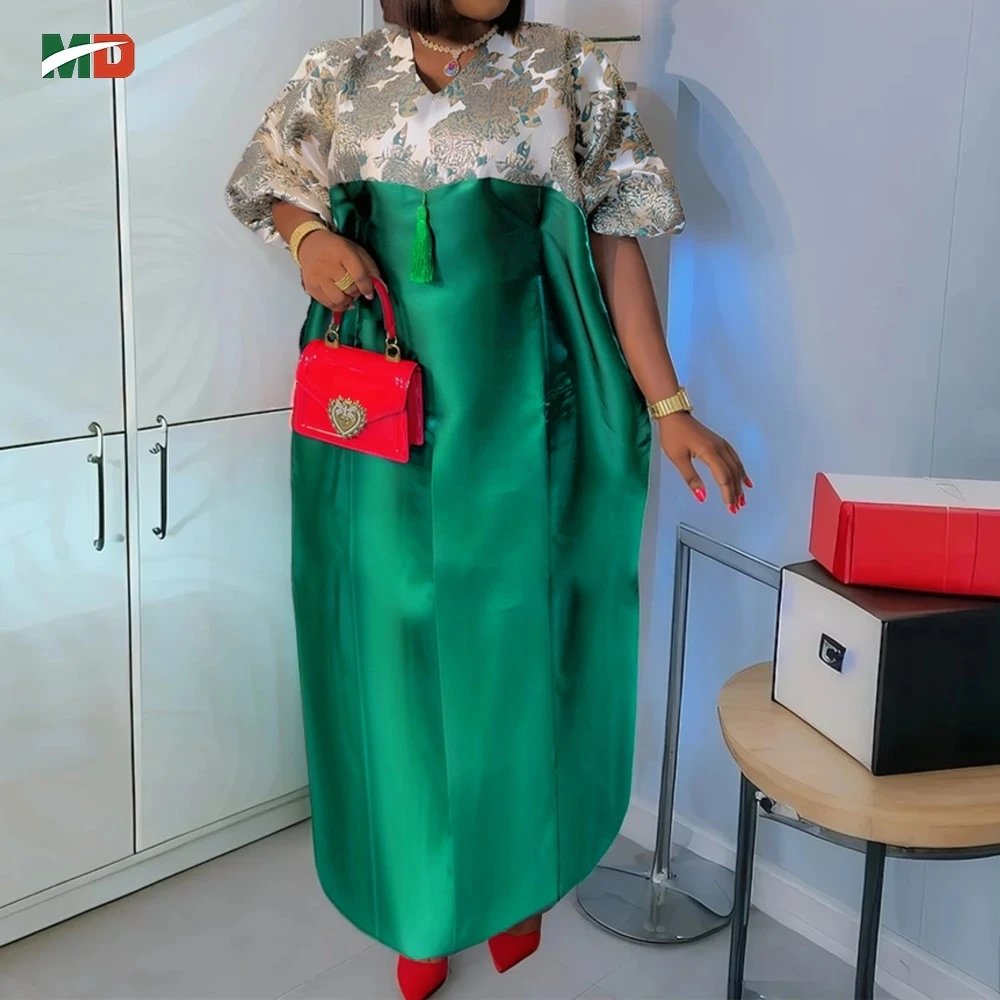 

MD африканские платья для женщин, платье-кафтан, большие размеры, свадебное платье Kanzu, церковная одежда, роскошный элегантный Boubou 2025 Takchita