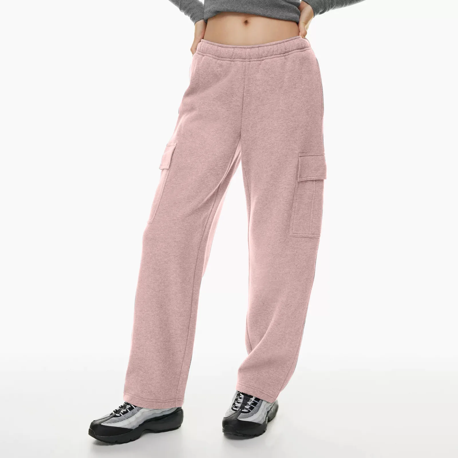 

Women's trousers Causal Drawstring High Waist Baggy Straight Leg Joggers Sweatpants With Pockets female sports pants