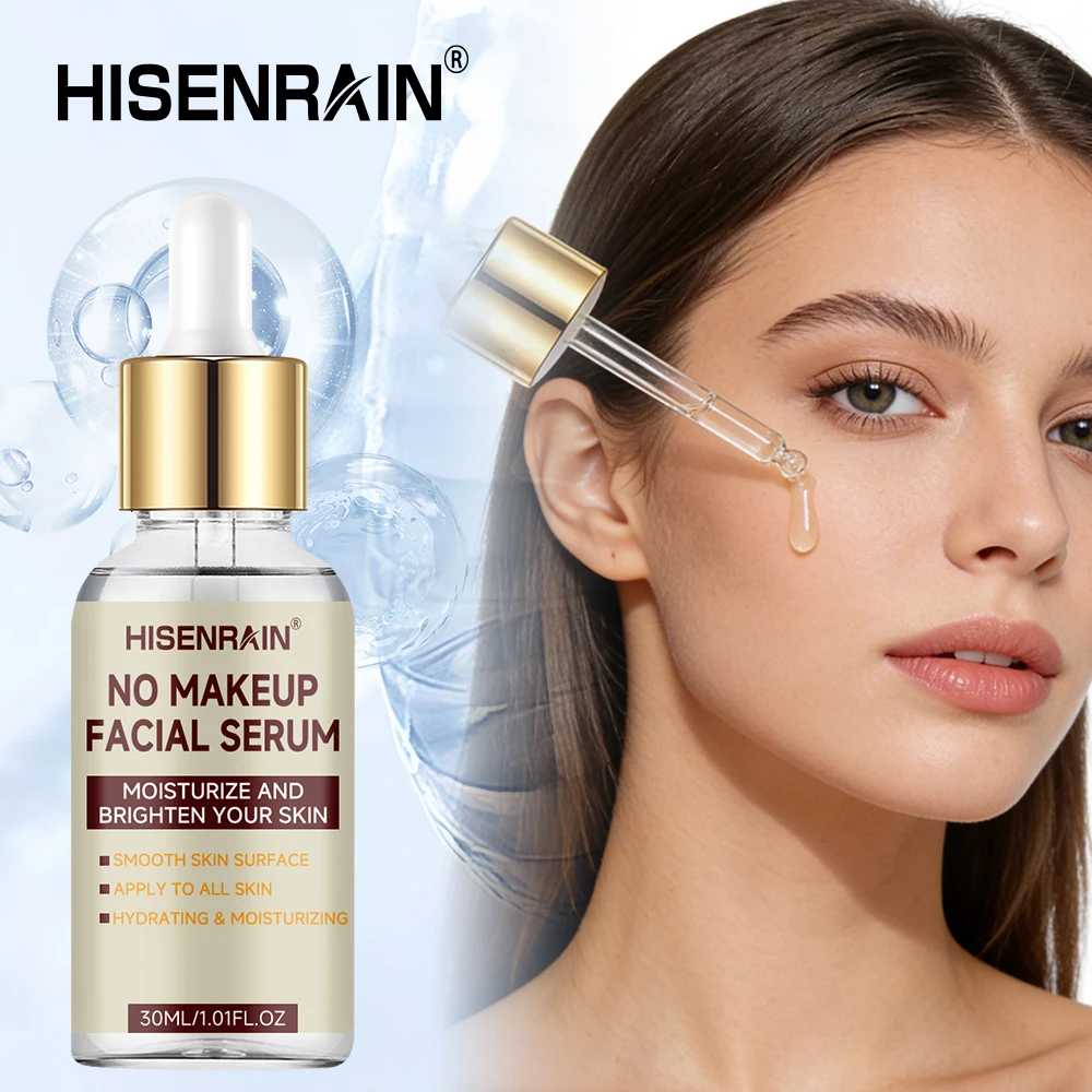 HISENRAIN Hyaluronic Acid & Glycerin BB Serum - Hydrating Tone-Up Moisturizer for Natural Glow & Smooth Skin.