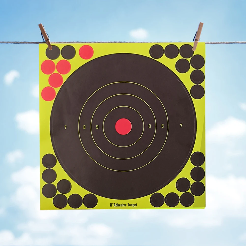 8-inch Splatter Target Adhesive Target Stickers Aim Paper