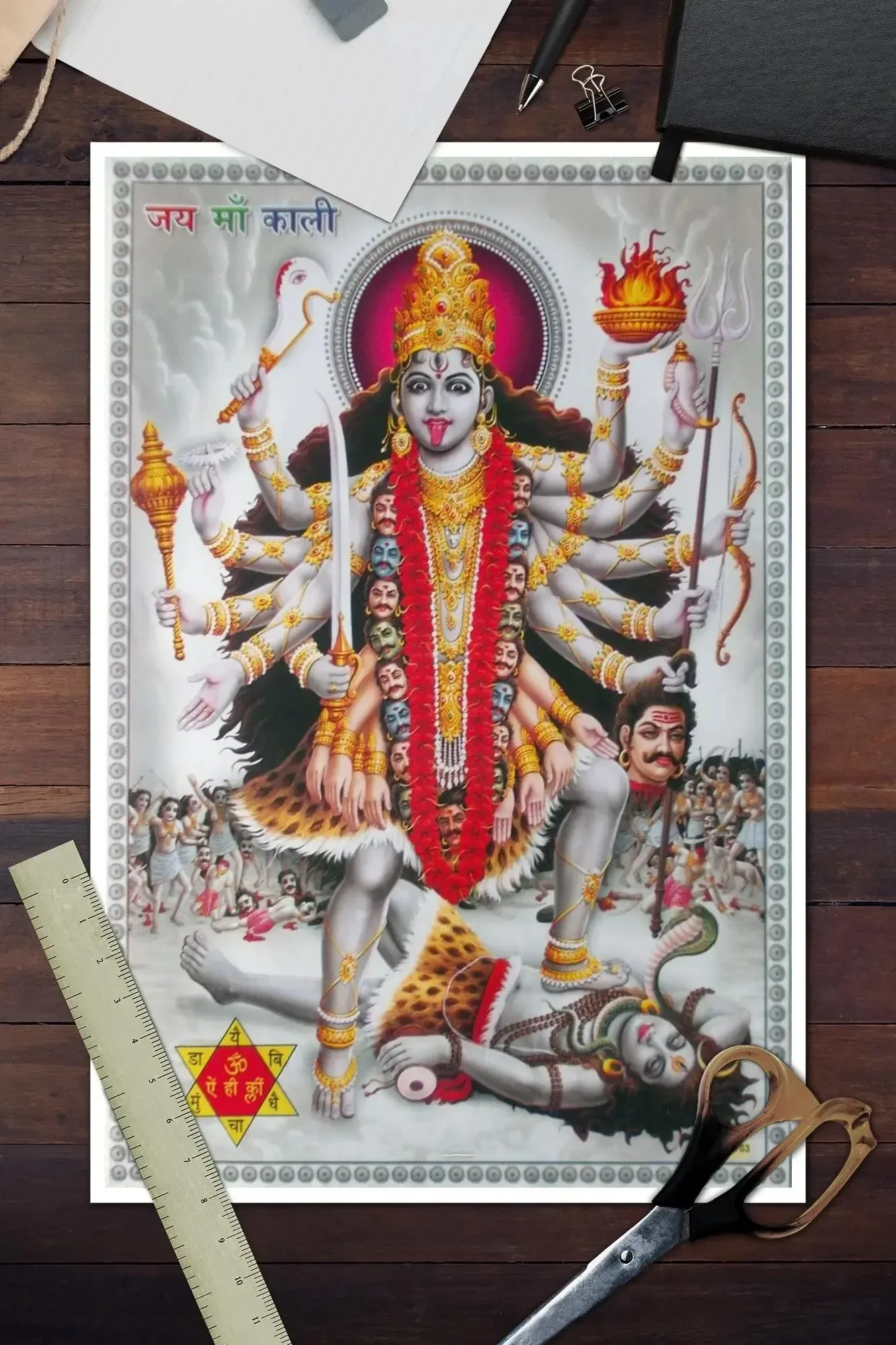 Maa Kali Anime لعبة فيديو ملصق وطباعة صور فنية جدارية لغرفة المعيشة وغرفة النوم وديكور المنزل
