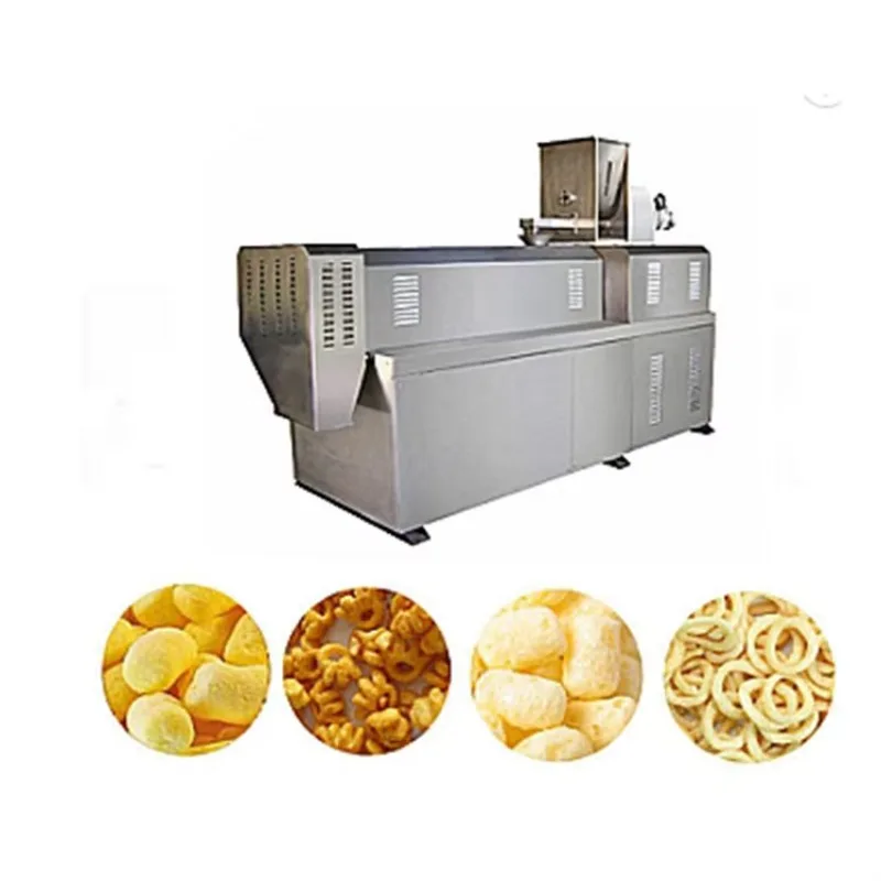 Rice Snacks Food Machine Onion Ring Cheese Ring Puffed Snacks Extruder Making Machine Customized