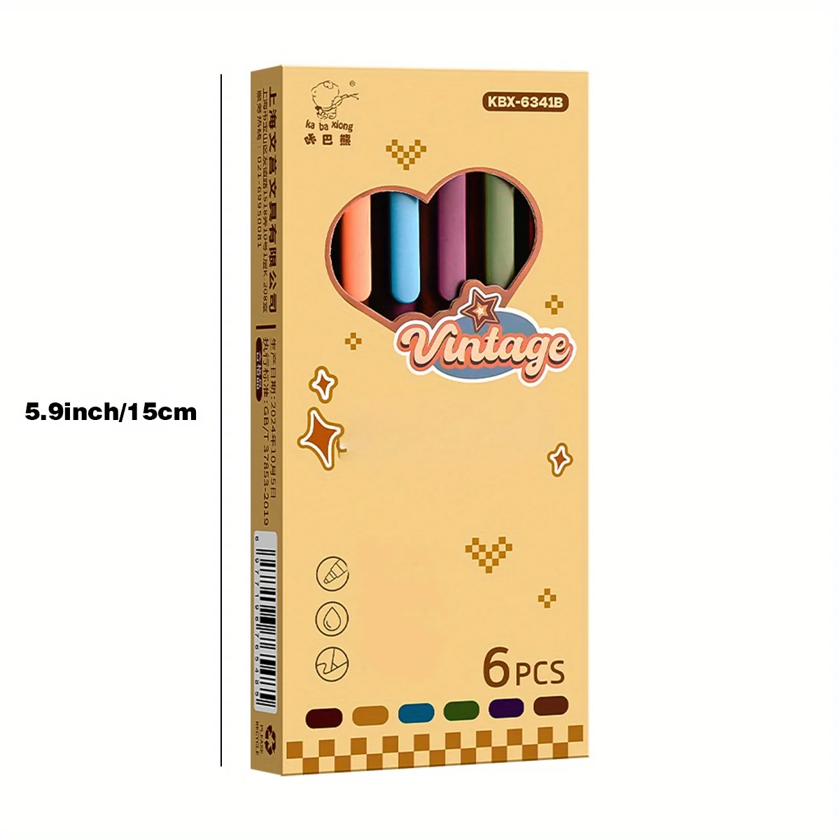 6-Color Gel Pen Set 0.5mm Fine Point Quick-Dry Smooth Writing Ballpoint Pens for Diary Drawing Learning Office Study Stationery image 3