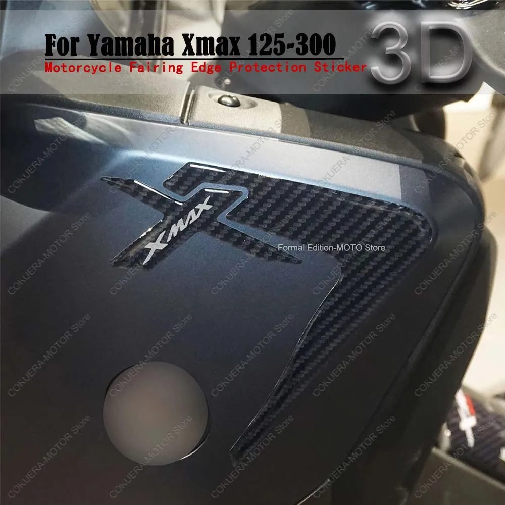 

3D Epoxy Resin Sticker Waterproof Scratch-Resistant Motorcycle Fairing Edge Protection Stickers for Yamaha Xmax 125-300 2023