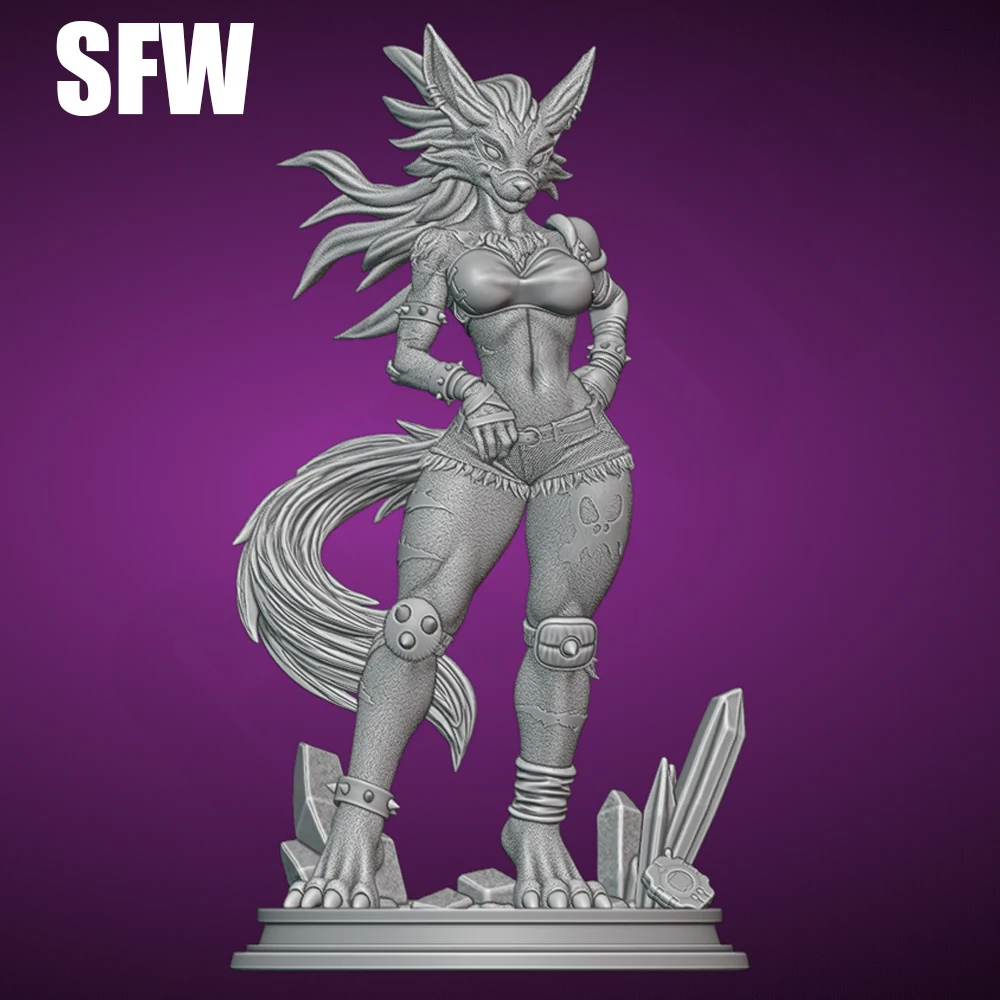 

1/24 Sexy Werewolf NSFW Resin Model Figure Toy Craft Unassembled Miniature Reduction Statue Unpainted Kit
