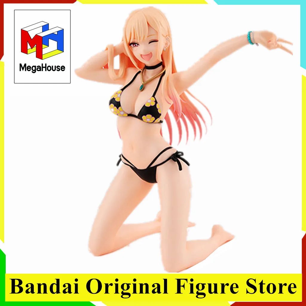 

Оригинальный MegaHouse MH Melty Princess My Dress-Up Darling Palm-size Marin Kitagawa, аниме-фигурки, игрушки, модель из ПВХ, коллекция кукол