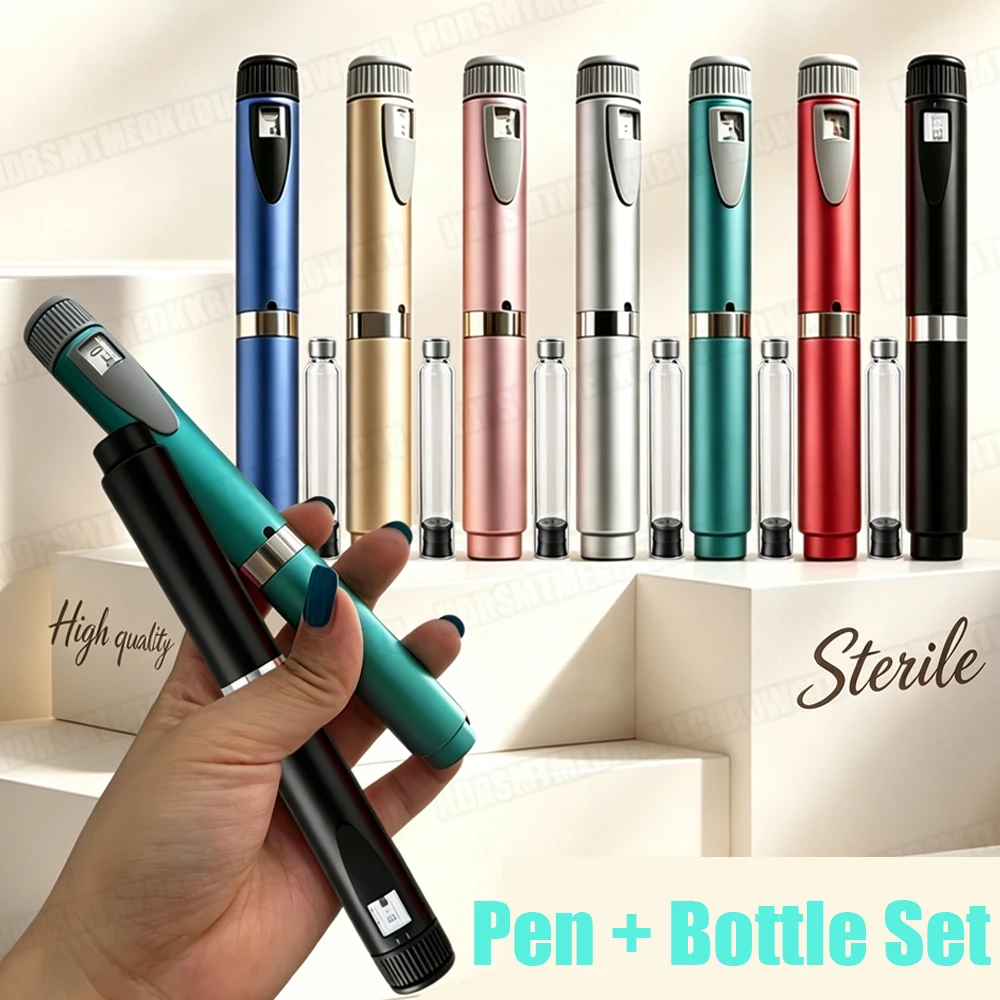 Reusable Precise Dosing Insulin Pen + Cartridges 3ml Empty Cassette Bottle For Lilly Injection Pen Sterile Individual Packaging