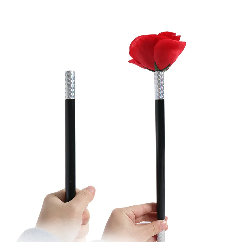 Flower Magic Tricks Stick To Rose Flowers Appearing Close Up Street Stage Magic Toy Magic Illusion Gimmicks Props Gift for Kids