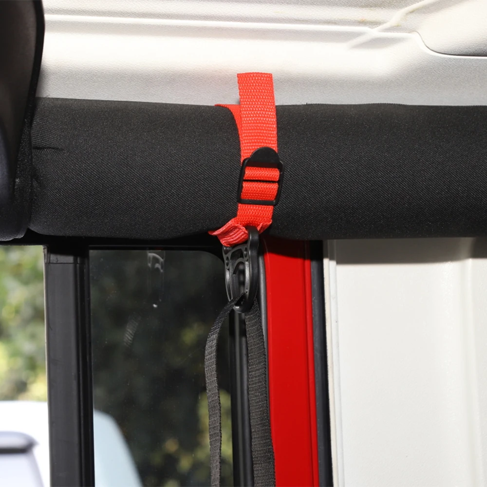 Car Coat Hook Hanger Roll Bar Multifunctional Clothes Hat Hook for Jeep Wrangler TJ JK JL JT 1997-2026 Car Interior Accessories view 5