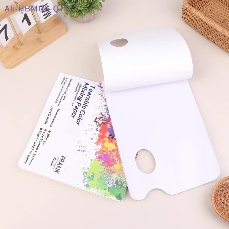 Artist Disposable Tear-Off Palette Paper Paint Palette Plate For Artist Gouache Acrylic Oil Painting Watercolor Art Supplies