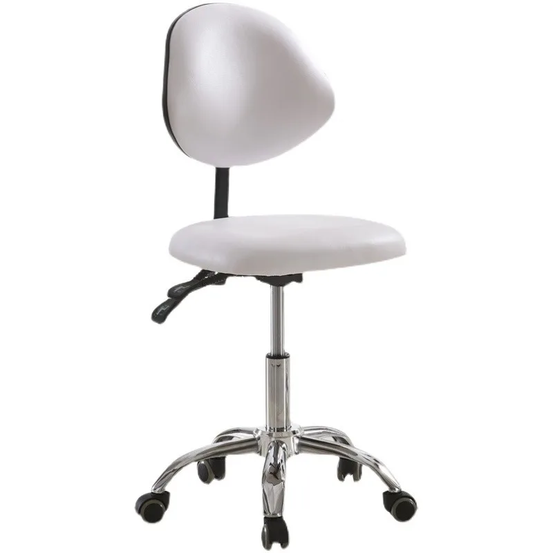 

Round stool with backrest chair for beauty salon, master lift large stool