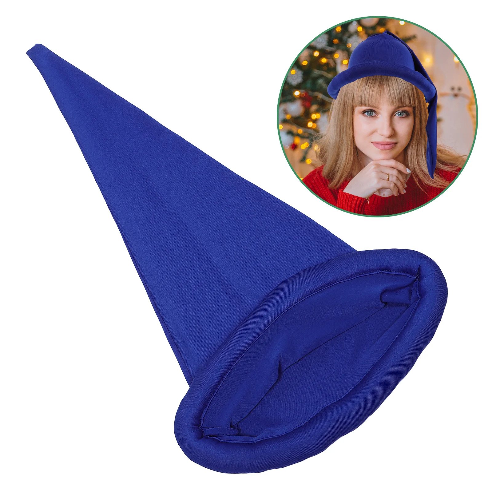 

Christmas Dwarf Hat Soft Comfortable Material Holiday Party Essential Decorative Gnome Cap Photo Prop Cosplay Accessory