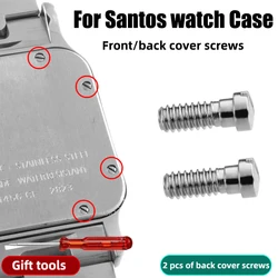 For Cartier Santos watch case screws front cover, back cover replacement screws men women watch repair parts Watch Accessories