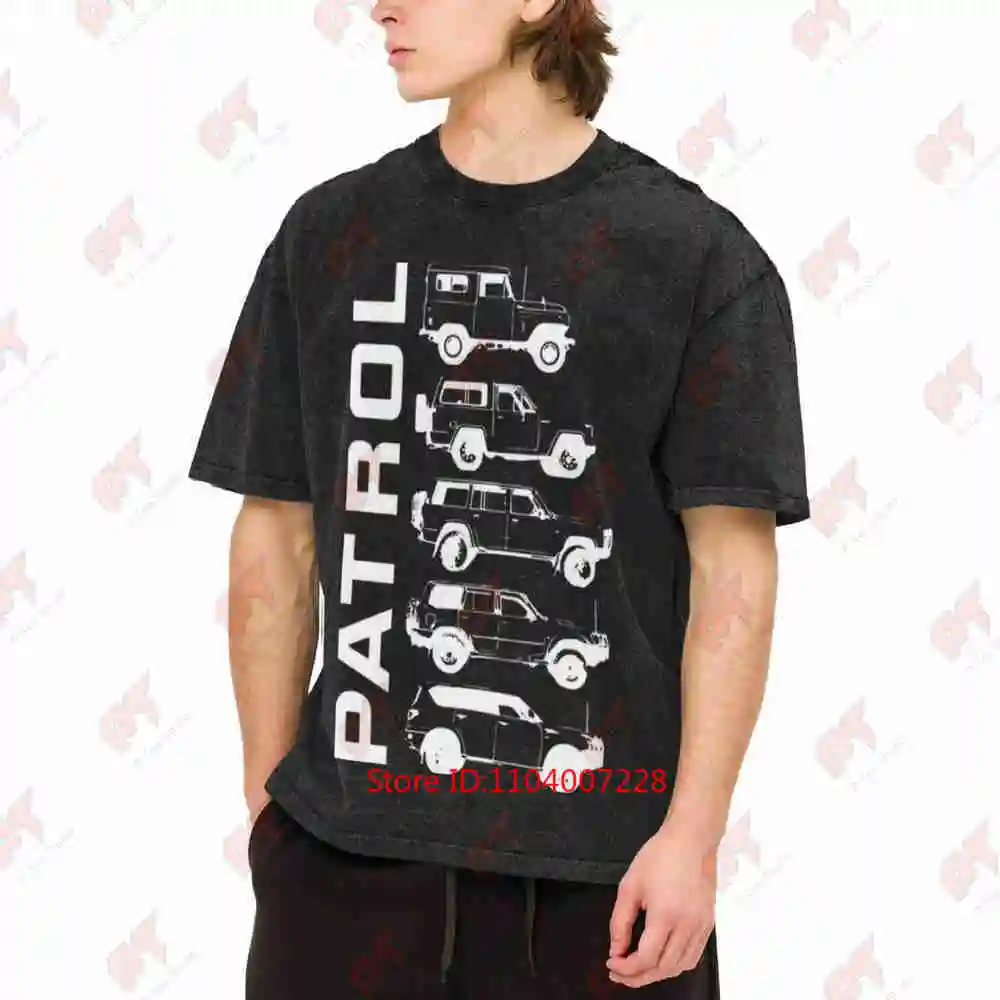 Patrol 4X4 Y60 Y61 Offroad Vintage Washed Tee Pure Cotton T-Shirt