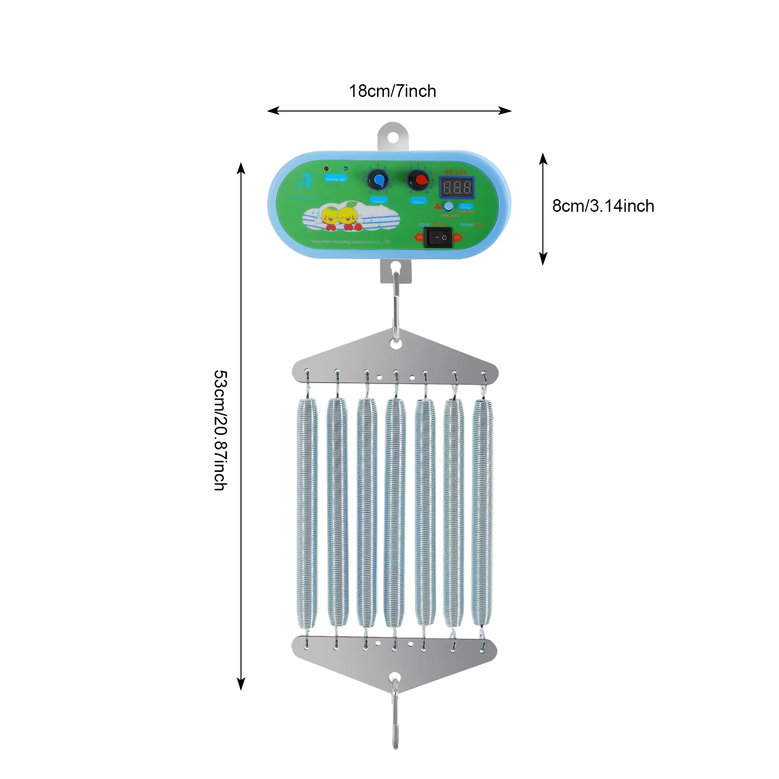 التحكم في أرجوحة الأطفال الكهربائية، زنبرك التأرجح لمهد الطفل وأرجوحة الأطفال، التحكم في هزاز الطفل، سعة 20 كجم
