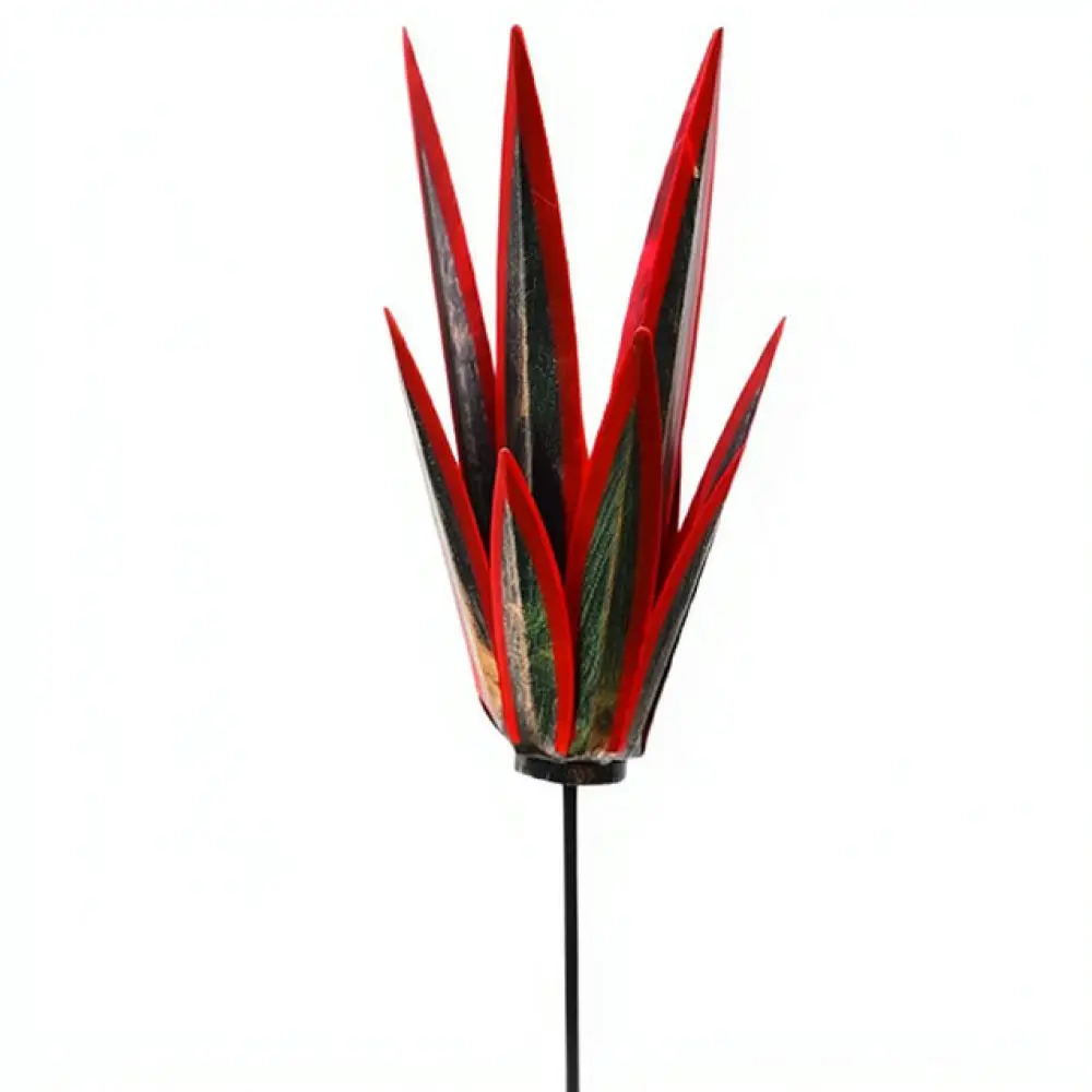Decorative Iron Agave Sculpture Metal Plant Garden Stake Outdoor Yard Statue Modern Minimalist Landscape Art Decor