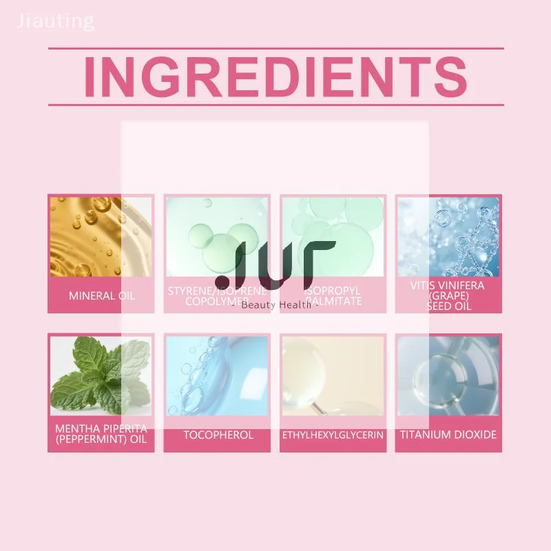 Gel Labial Protector Solar Transparente con Aceite de Menta, Reduce Daños UV, Mejora la Sequedad, Previene la Cheilitis, Ilumina, Cuidado Labial Cristalino