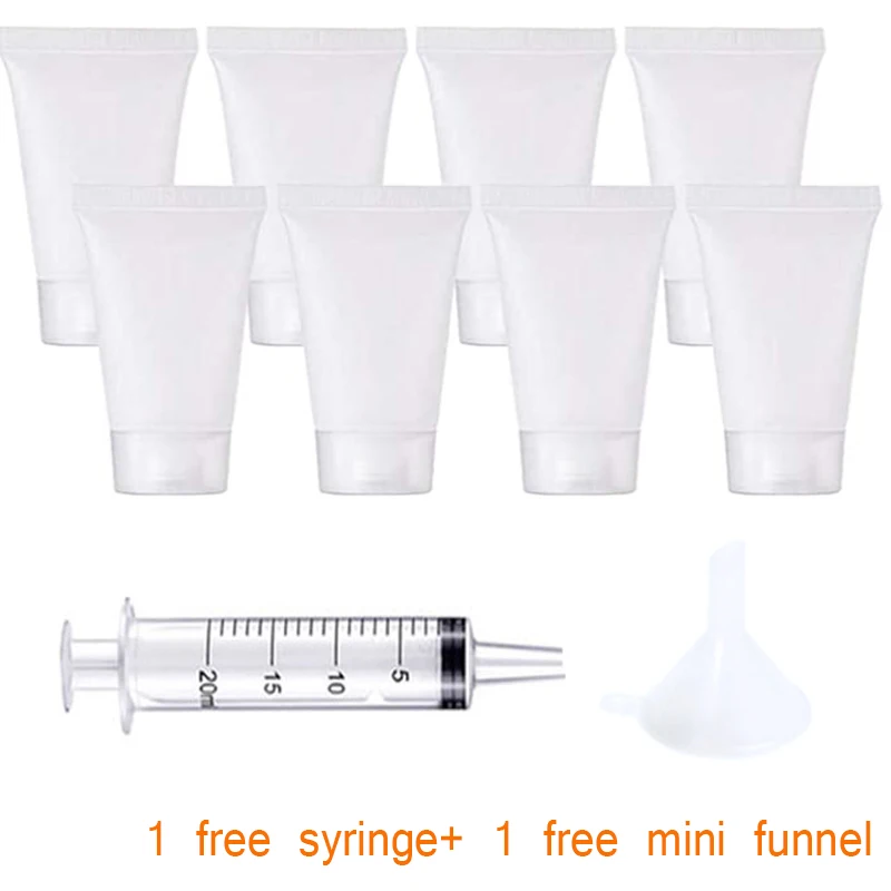 100pcs~10pcs 8ml Empty Mini Travel Tube Cosmetic Small Hand Cream Lotion Containers Bottle