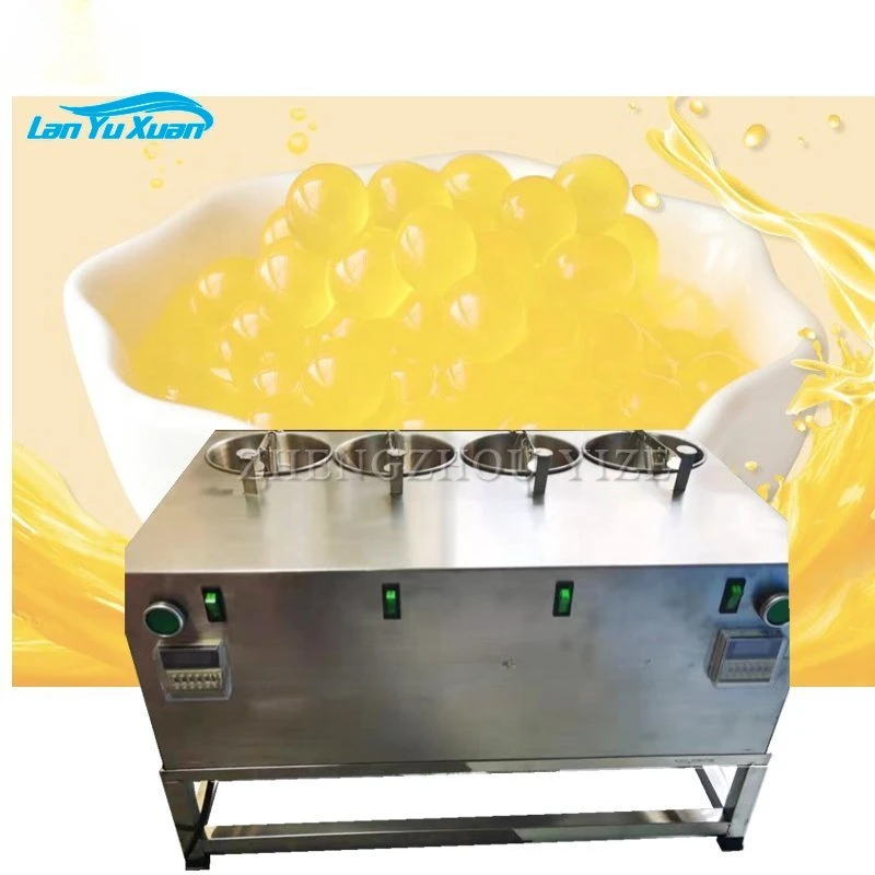 4 head small jelly pearl ball popping bubble boba making machine milk tea tapioca pearls  240pcs/min