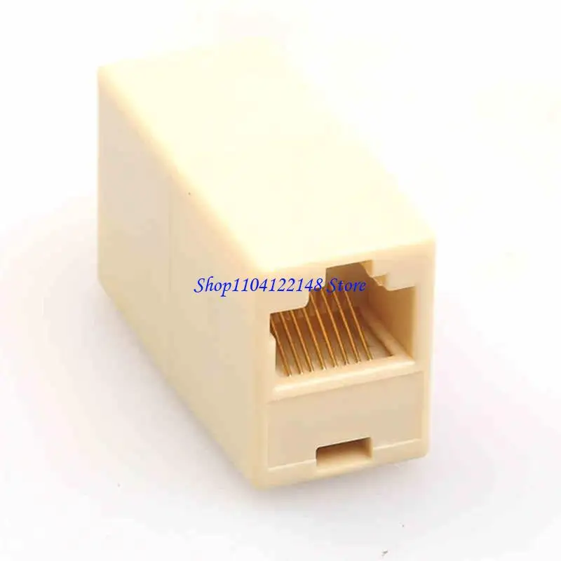 P9FA 10Pcs Networking Ethernet Double Straight Head LAN Cable Joiner Coupler RJ45 Cat5/6 Extender Plug Networking Cable