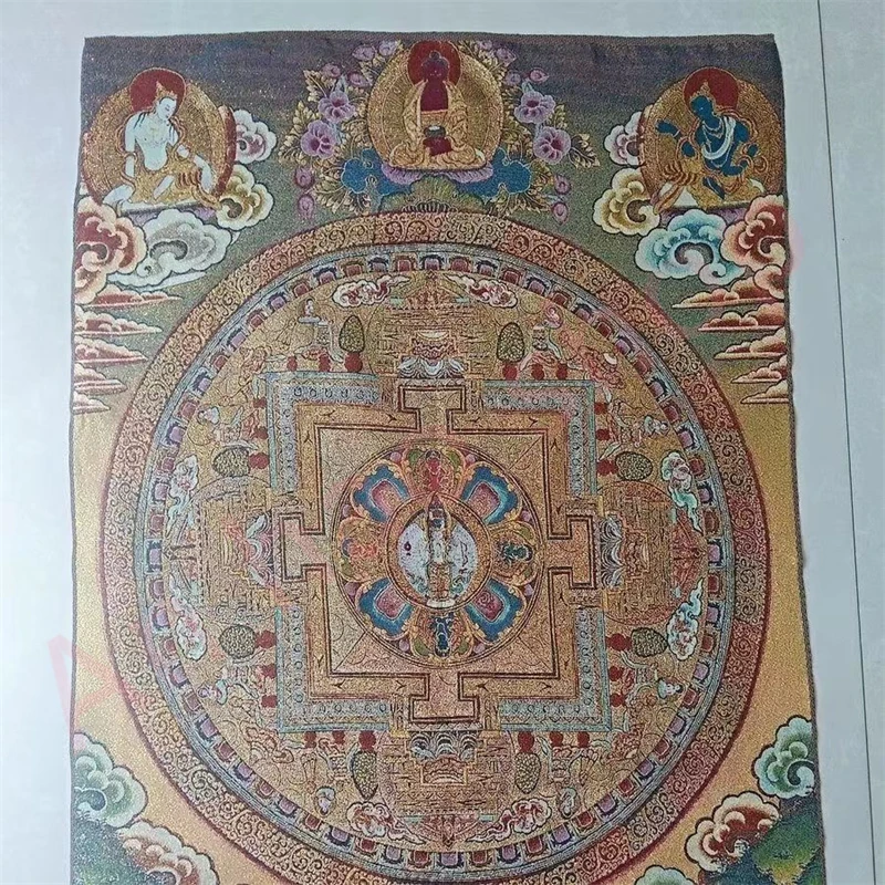 Thangka, embroidered brocade painting,  Tancheng, exquisite home decoration, auspicious Thangka