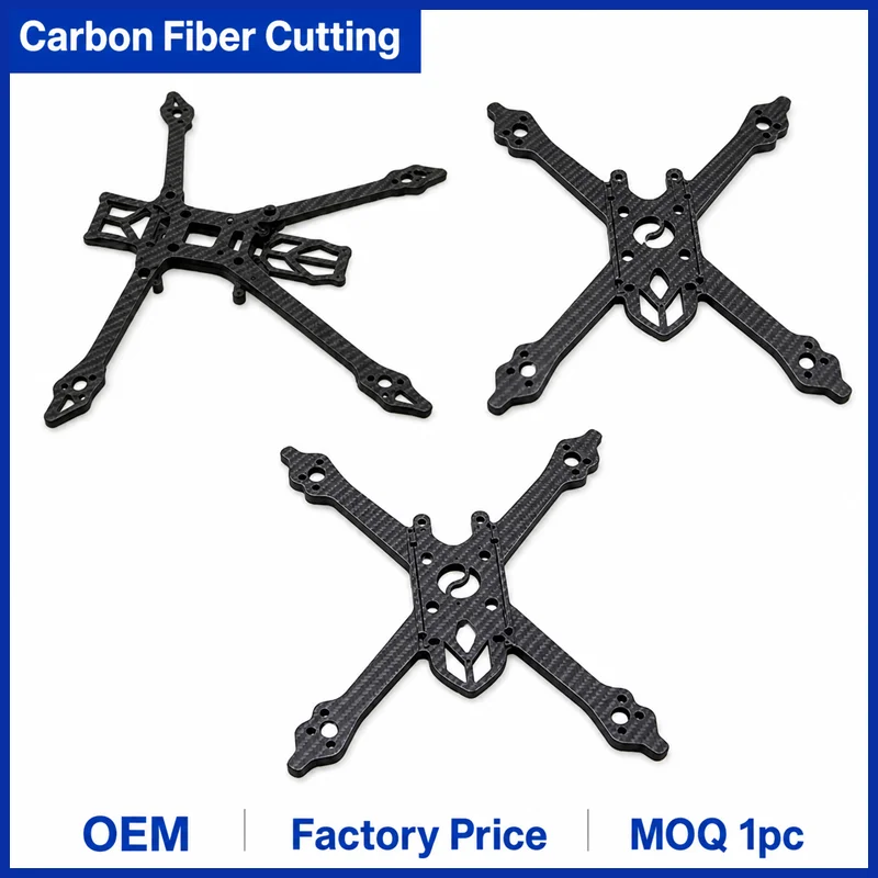 3K Twill High strength Carbon Fiber Board CNC Cutting Service Carbon Plate Processing for DIY UAV Drone Custom Parts model mater